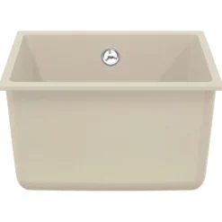 vidaXL Wasbak Beige 370 x 460 mm 80% Kwarts en 20% Hars