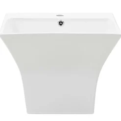 vidaXL Wasbak wandgemonteerd 500x450x410 mm keramiek wit