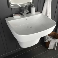 vidaXL Wasbak Wit 50 x 45 x 41 cm Geglazuurd Keramiek