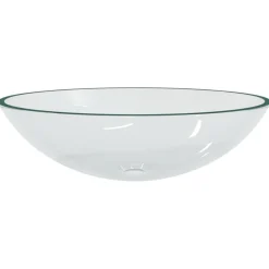 vidaXL Wasbak 50x37x14 cm glas transparant