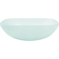 vidaXL Wasbak 42x42x14 cm glas mat