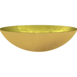 vidaXL Wasbak 50x37x14 cm glas goudkleurig
