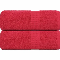 vidaXL Washandjes FROGN 2 st 30x30 cm 360 g/m² rood