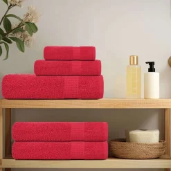 vidaXL Washandjes FROGN 2 st 30x30 cm 360 g/m² rood