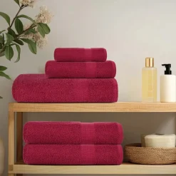vidaXL Washandjes FROGN 2 st 30x30 cm 360 g/m² bordeaux