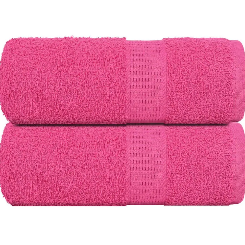 vidaXL Washandjes FROGN 2 st 30x30 cm 360 g/m² roze