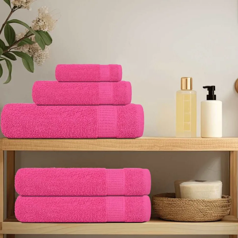 vidaXL Washandjes FROGN 2 st 30x30 cm 360 g/m² roze