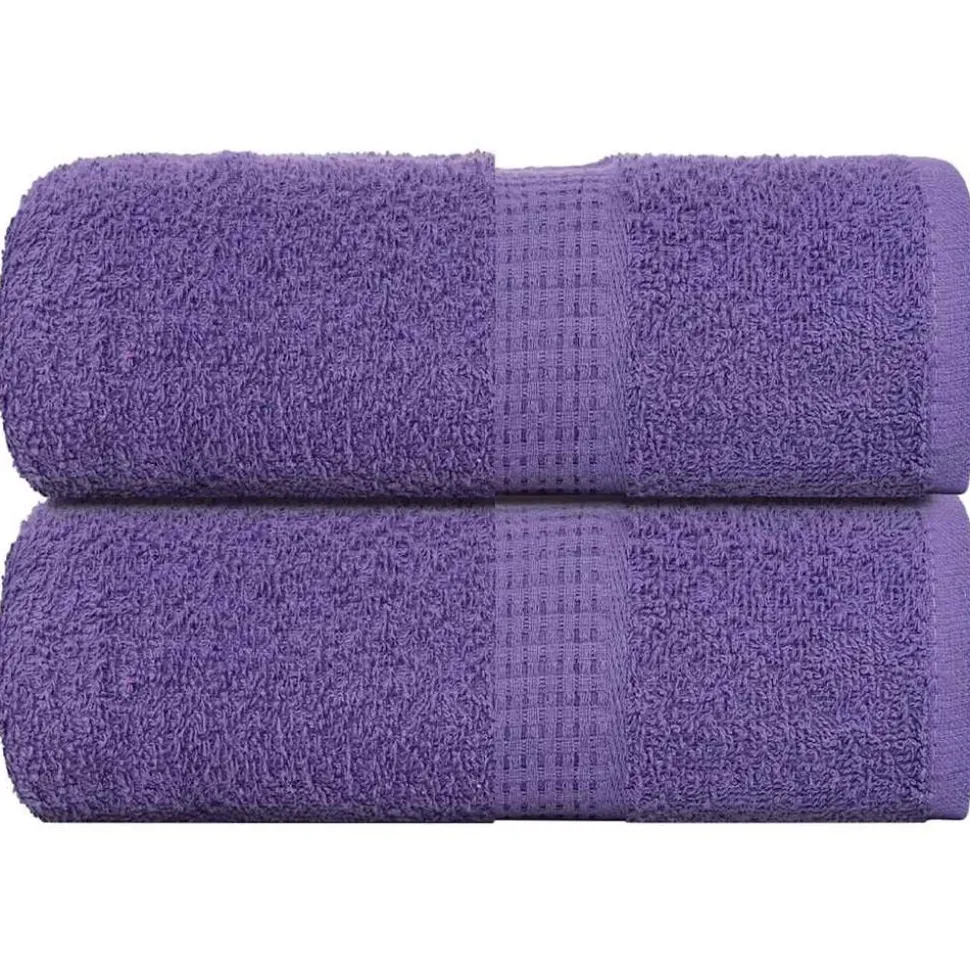 vidaXL Washandjes FROGN 2 st 30x30 cm 360 g/m² paars