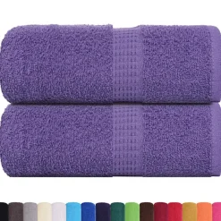 vidaXL Washandjes FROGN 2 st 30x30 cm 360 g/m² paars