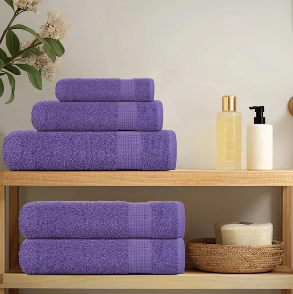 vidaXL Washandjes FROGN 2 st 30x30 cm 360 g/m² paars
