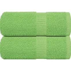 vidaXL Washandjes FROGN 2 st 30x30 cm 360 g/m² appelgroen