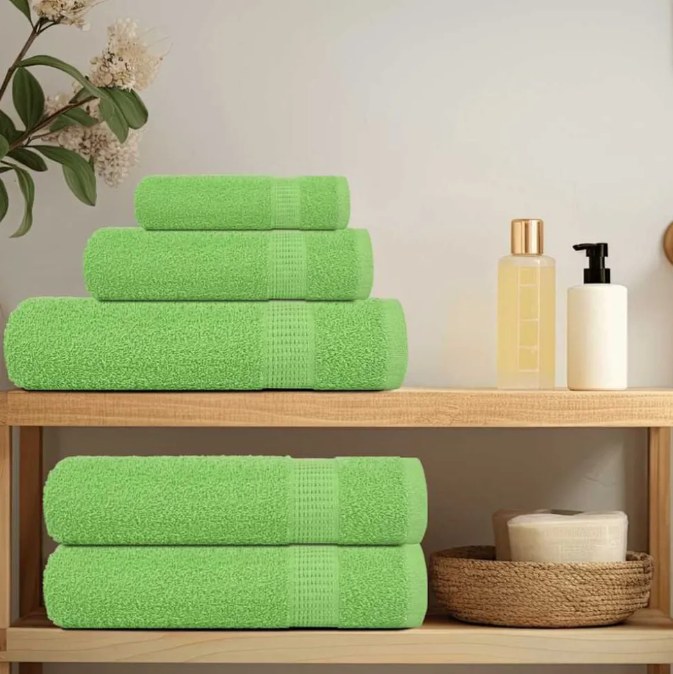 vidaXL Washandjes FROGN 2 st 30x30 cm 360 g/m² appelgroen