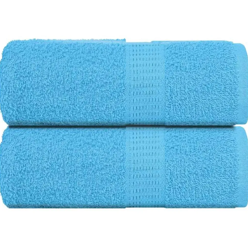 vidaXL Washandjes FROGN 2 st 30x30 cm 360 g/m² turquoise