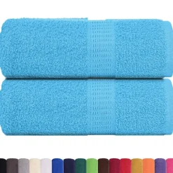 vidaXL Washandjes FROGN 2 st 30x30 cm 360 g/m² turquoise