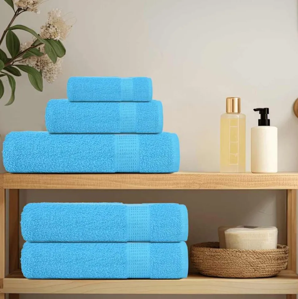 vidaXL Washandjes FROGN 2 st 30x30 cm 360 g/m² turquoise