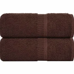 vidaXL Washandjes FROGN 2 st 30x30 cm 360 g/m² bruin