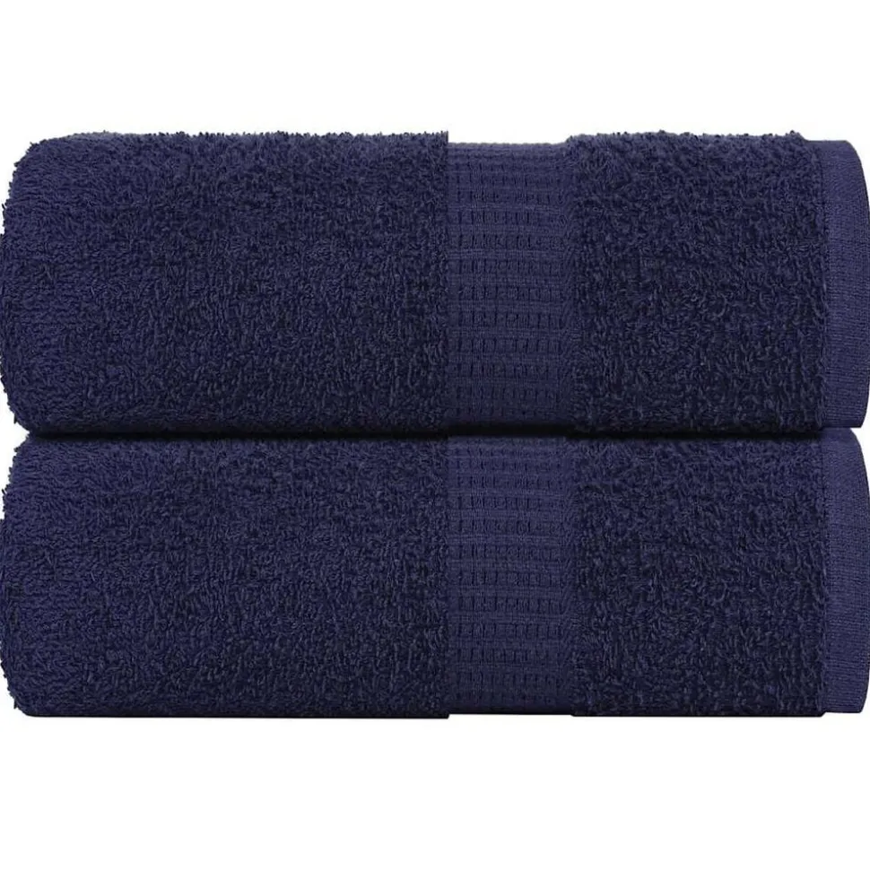 vidaXL Washandjes FROGN 2 st 30x30 cm 360 g/m² marineblauw
