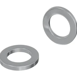 vidaXL Washers 2 pcs Zilver 10 x 10 x 1,2 mm Staal