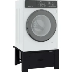 vidaXL Wasmachine Pedestal Zwart 64 x 55 x 32,5 cm Staal