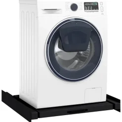 vidaXL Wasmachine Tussenplank Zwart 60 x 60 x 8 cm Staal
