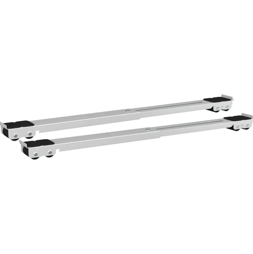 vidaXL Wasmachinebasis 2 pcs Zilver 72 x 5 x 4,5 cm Roestvrij staal