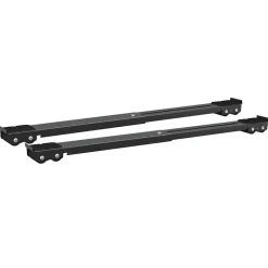 vidaXL Wasmachinebasis 2 pcs Zwart 72 x 5 x 4,5 cm Roestvrij staal