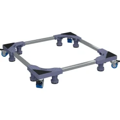 vidaXL Wasmachinebasis Grijs 66 x 66 x 12 cm Roestvrij staal