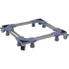 vidaXL Wasmachinebasis Grijs 67 x 67 x 12 cm Roestvrij staal