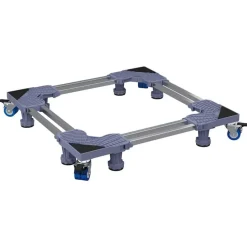 vidaXL Wasmachinebasis Grijs 67 x 67 x 12 cm Roestvrij staal