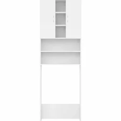 vidaXL Wasmachinekast 64x25,5x190 cm wit