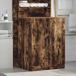 vidaXL Wasmachinekast 71x71,5x91,5 cm gerookt eikenkleurig