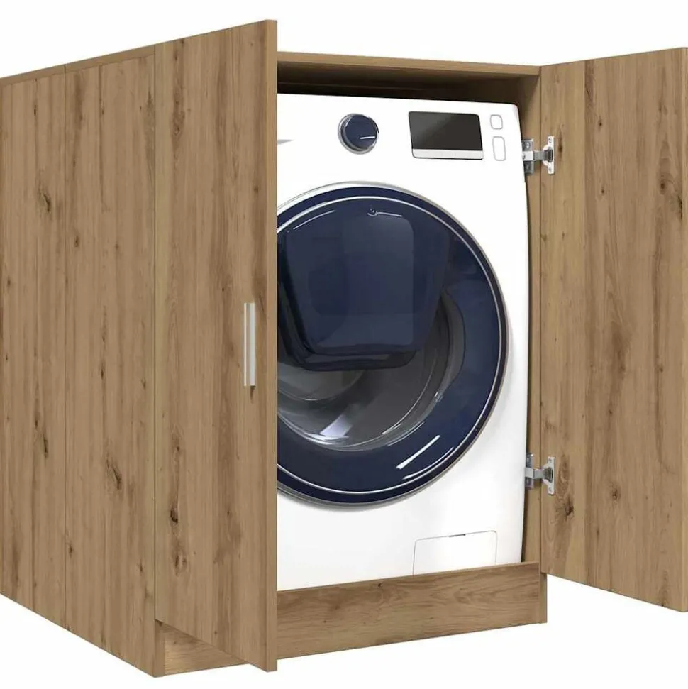 vidaXL Wasmachinekast 70,5x71,5x91,5 cm artisanaal eikenkleurig