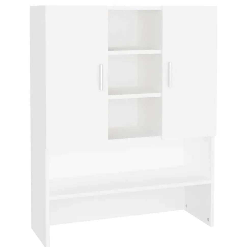 vidaXL Wasmachinekast 70,5x25,5x90 cm wit