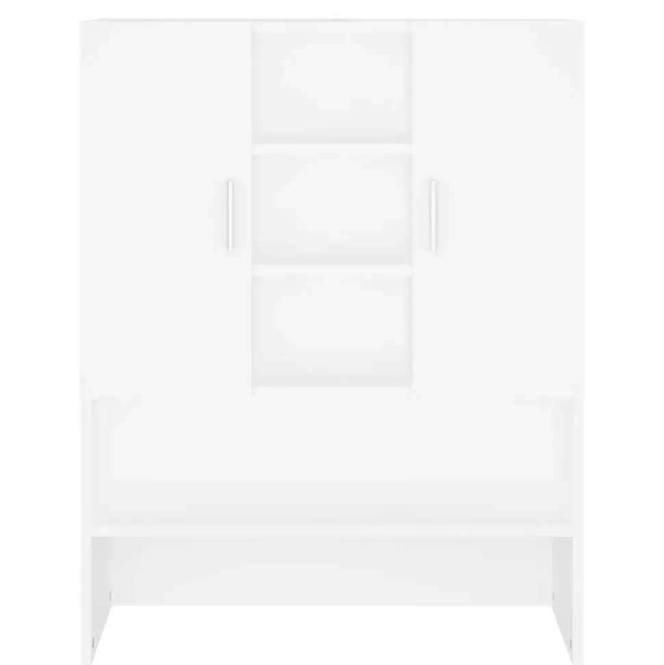 vidaXL Wasmachinekast 70,5x25,5x90 cm wit