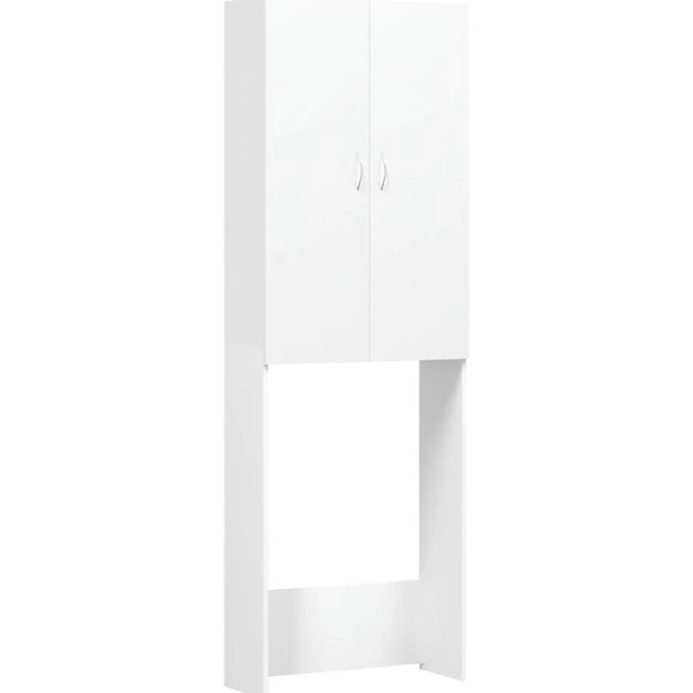 vidaXL Wasmachinekast 64x25,5x190 cm wit
