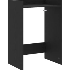 vidaXL Wasmachinekast Zwart Eiken 67,5 x 48 x 97 cm Bewerkt hout