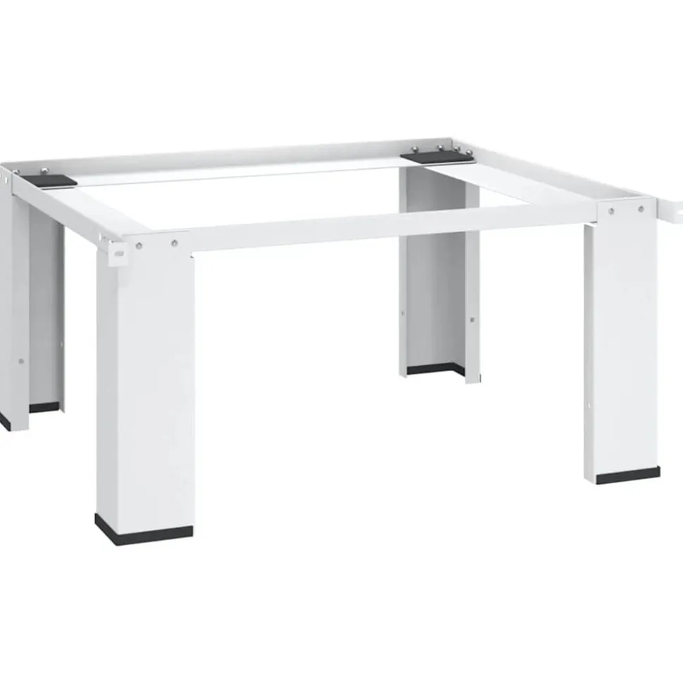 vidaXL Wasmachineverhoger wit