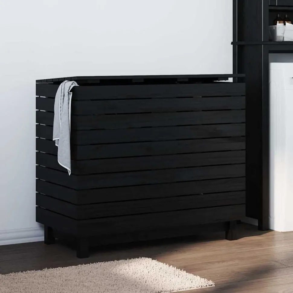 vidaXL Wasmand 88,5x44x76 cm massief grenenhout