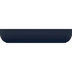 vidaXL Wastafel rechthoekig 71x38 cm keramiek mat donkerblauw