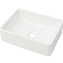 vidaXL Wastafel wit 41x30x12 cm keramiek