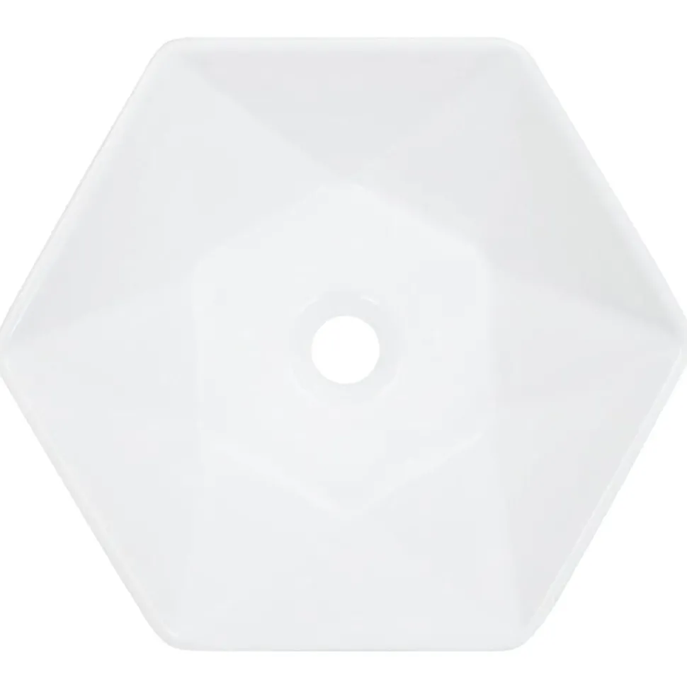 vidaXL Wastafel 41x36,5x12 cm keramiek wit
