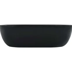 vidaXL Wastafel 45,5x32x13 cm keramiek zwart