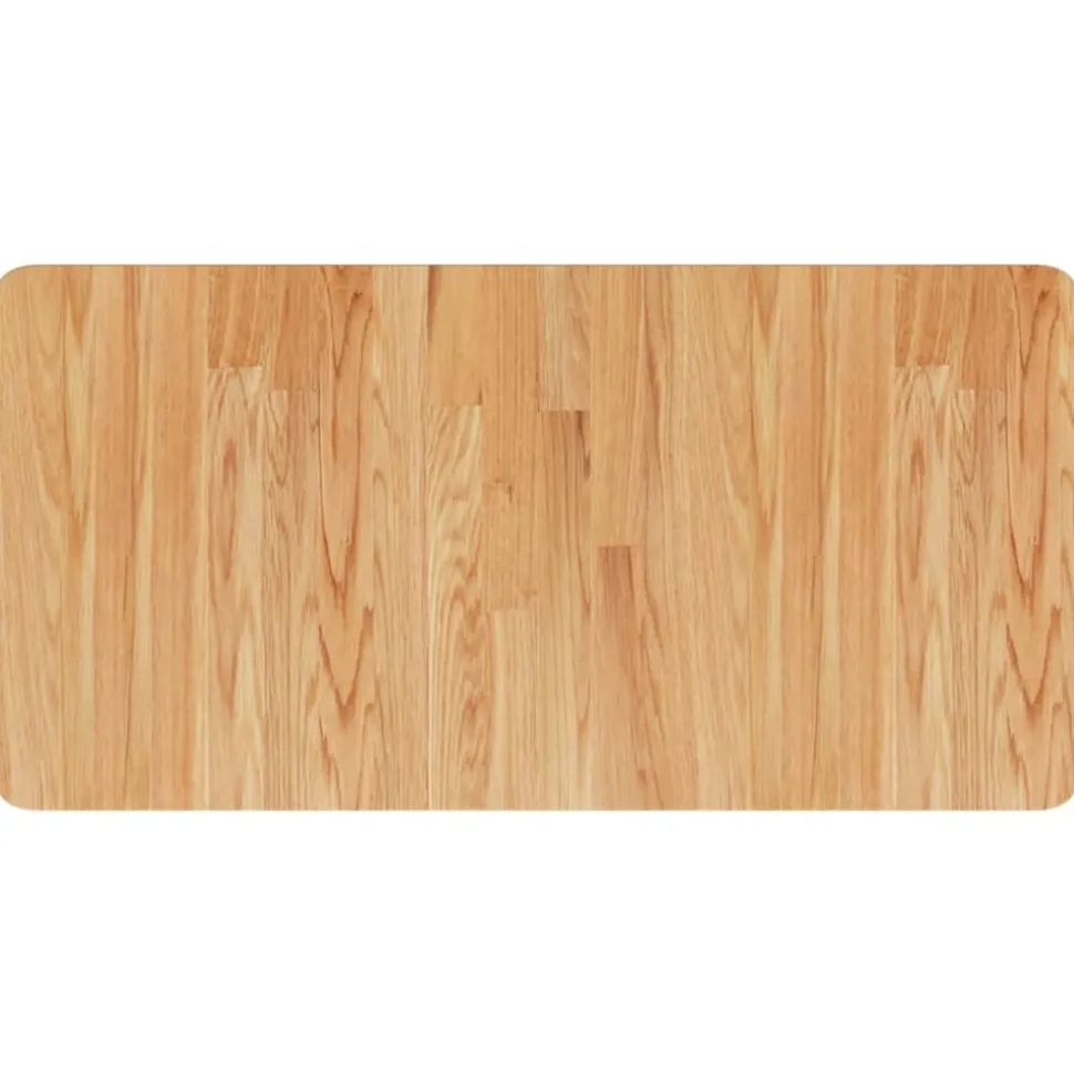 vidaXL Wastafelblad 80x40x1,5cm behandeld massief hout lichtbruin