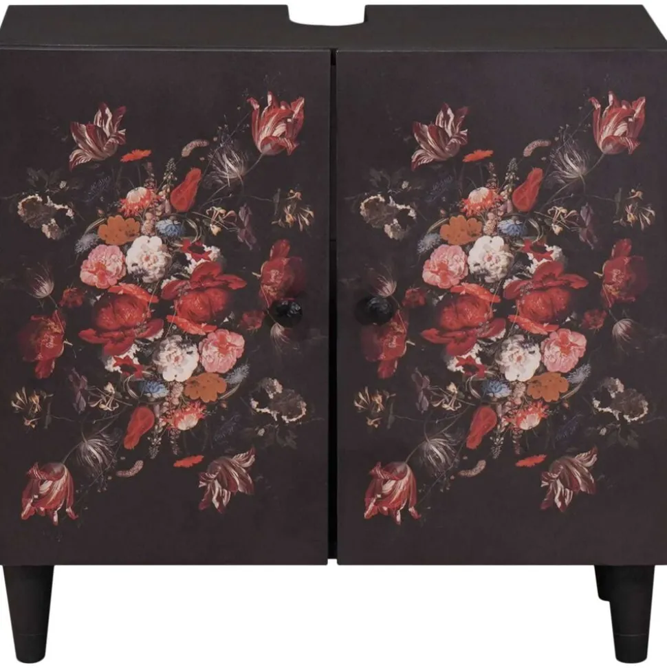 vidaXL Wastafelkast Multikleur 62 x 33 x 58 cm Massief Mango Hout