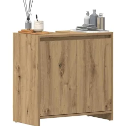 vidaXL Wastafelkast 60x33x60 cm bewerkt hout artisanaal eikenkleurig