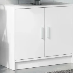 vidaXL Wastafelkast 63x29x55 cm bewerkt hout wit