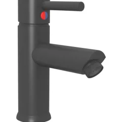 vidaXL Wastafelkraan 130x176 mm grijs