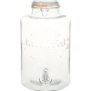 vidaXL Waterdispenser XXL met kraan 8 L glas transparant