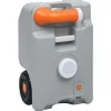 vidaXL Watertank op wielen 25 L grijs
