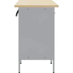 vidaXL Werk kast met lade 3 pcs Zwart en Grijs 150 x 55 x 85 cm